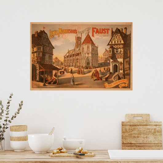 Magnificant New Faust Neurenberg Duitsland Poster (Keuken)