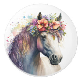 Magnificant paard keramische knop