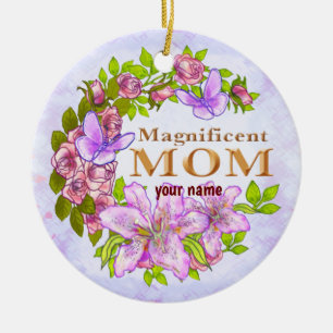 Magnificante mam keramisch ornament