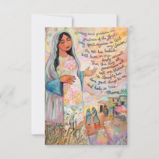Magnificat Prayer Kaart, Canticle of Mary (Voorkant)