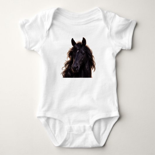 Magnificent Black Stallion  Romper (Voorkant)