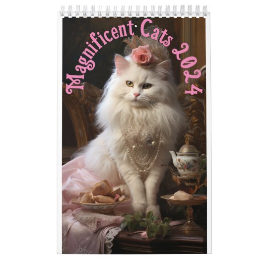 Magnificent Cats Wall Calendrier 2024 (Protection)
