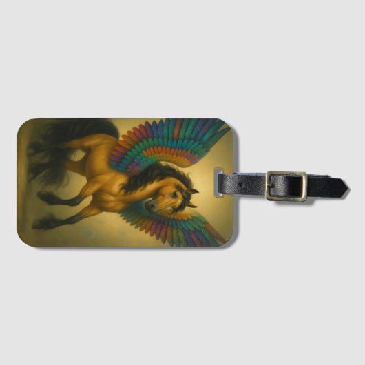 Magnificent Horse With Spectacular Wings Bagagelabel (Voorkant (horizontaal))