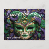 💜 Magnificent Mardi Gras Briefkaart (Voorkant)