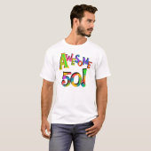 Magnifique 50 T-shirts et cadeaux d'anniversaire (Devant entier)