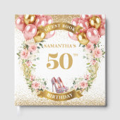 Magnifique 50e anniversaire Boho Flowers livre d'h (Recto)