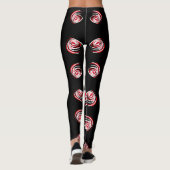 Magnifique Art Abstrait Spiral Impression Leggings (Dos)