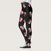 Magnifique Art Abstrait Spiral Impression Leggings (Gauche)