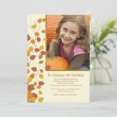 Magnifique automne photo Invitation (Debout devant)