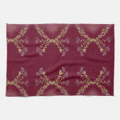 Magnifique Berry Couleur Floral Cuisine Serviette  (Horizontal)