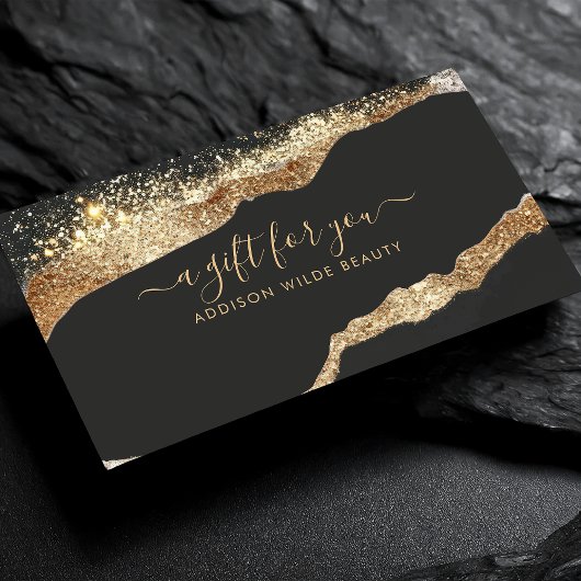 Magnifique Black Gold Parties scintillant Script S