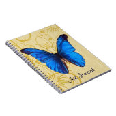 Magnifique Blue Butterfly Vintage Art Journal (Côté Droit)