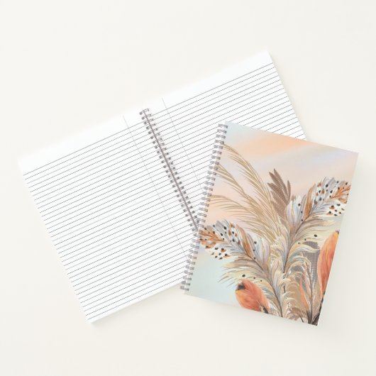 Magnifique Boho Feather Journal (Intérieur)