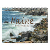 Magnifique Calendrier de 12 mois dans le Maine (Protection)