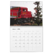 Magnifique calendrier de train de l'année complète (Mar 2026)