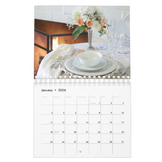 Magnifique Calendrier Tablescape (Jan 2026)