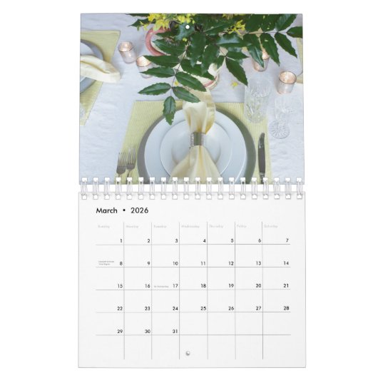 Magnifique Calendrier Tablescape (Mar 2026)