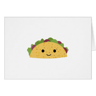 Magnifique Caricature Kawaii Souriant Taco