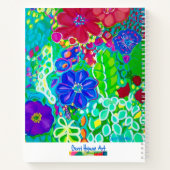 Magnifique carnet de croquis aux fleurs (Dos)