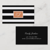 Magnifique carte d'appel des initiales (Devant / Derrière)