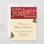 Magnifique carte de vacances (Devant)