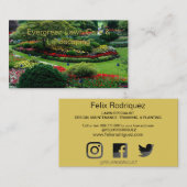 Magnifique Carte de visite de la photo de la pelou (Devant / Derrière)