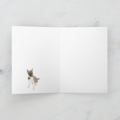 Magnifique carte de vœux chiot Husky  (Intérieur)