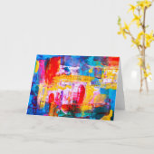 Magnifique carte de voeux d'art moderne! (Fleur jaune)