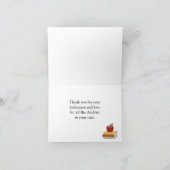 Magnifique carte d'enseignant (Intérieur)