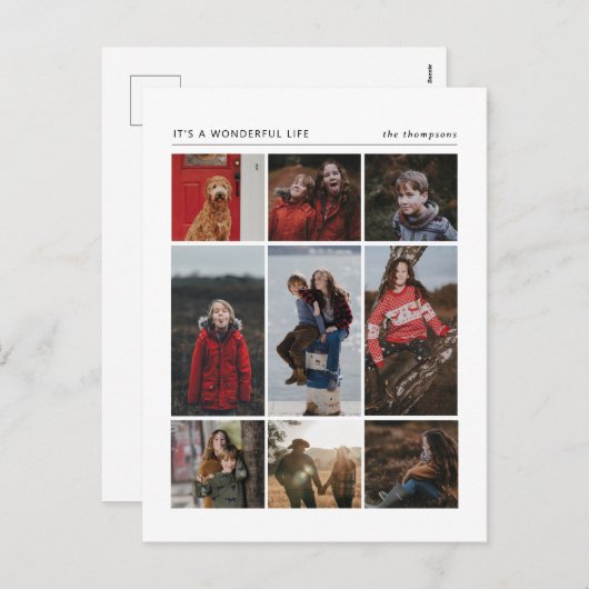 Magnifique Carte postale Vie Multiphoto (Devant / Derrière)