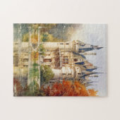 Magnifique Castle Watercolor Puzzle (Horizontal)