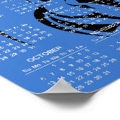 Magnifique Cheval Noir Calendrier 2024 Poster (Coin)