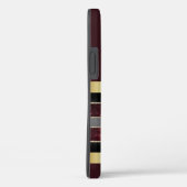 Magnifique coque iphone personnalisé Gold/Maroon (Verso / Droite)