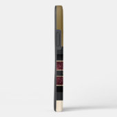 Magnifique coque iphone personnalisé or/noir (Verso / Droite)