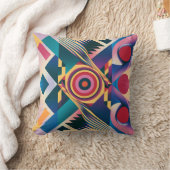 Magnifique Coussin de Jet Géométrique Moderne (Couverture)