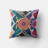 Magnifique Coussin de Jet Géométrique Moderne (Verso)