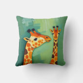 Magnifique Coussin de Jet Girafe (Verso)