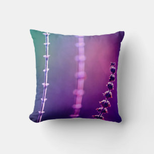 Magnifique Coussin de Jet Lavande Violet Vert