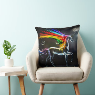 Magnifique Coussin de Jet Licorne