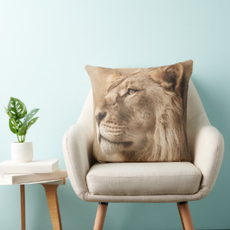Magnifique Coussin Décoratif Lion