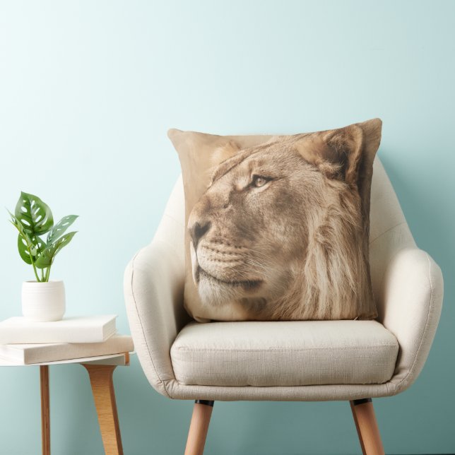 Magnifique Coussin Décoratif Lion (Chaise)