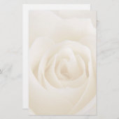 Magnifique crème blanche rose papeterie (Devant / Derrière)