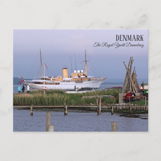 Magnifique Danemark, la carte postale du yacht roy (Devant)