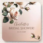 Magnifique dessous de verre de boisson pour mariag (Devant)