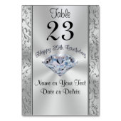 Magnifique Diamant, Joyeuses cartes de table 80e a (Dos)