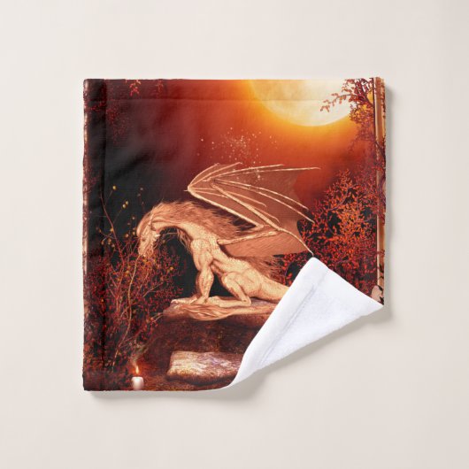 Magnifique dragon (Gant de toilette)