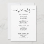 Magnifique Elégant Calendrier De Mariage/ Carte It (Devant)