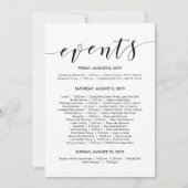 Magnifique Elégant Calendrier De Mariage/ Carte It (Devant)