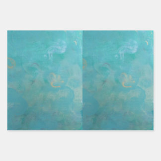 Magnifique emballage cadeau bleu