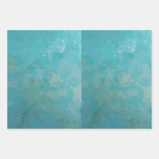 Magnifique emballage cadeau bleu (Devant 2)